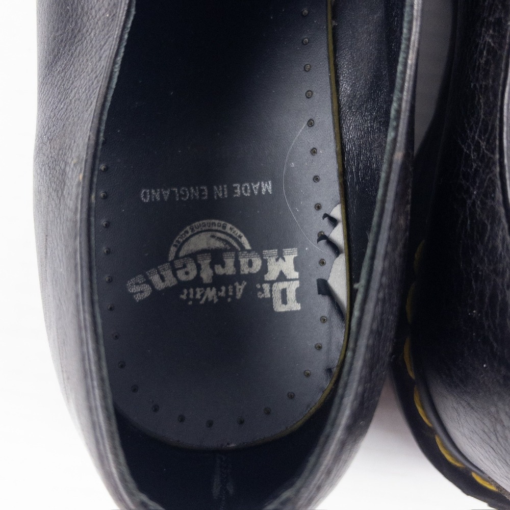 Dr Martens 1461 Oxford Mens 11 Black Leather Made in England Vintage Grunge Shoe - Picture 4 of 8